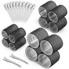 Self-Grip Hair Rollers Set - 24 Pieces with Clips for All Hair Types