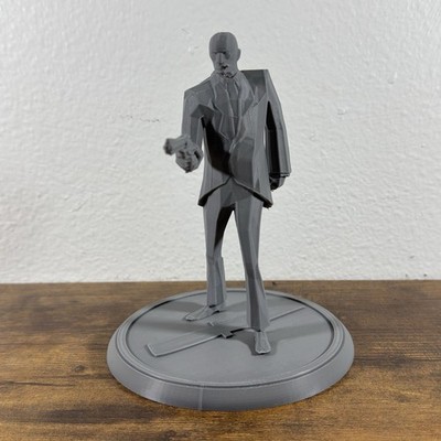 Team Fortress 2 Spy Figurine | 3D Printed Low Poly TF2 Spy Model 6in Prototype
