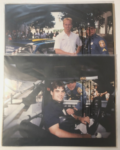 ORIGINAL JEFF GORDON / RICKEY CRAVEN DAYTONA 500 NASCAR AUTO RACING 8X10 PHOTOS