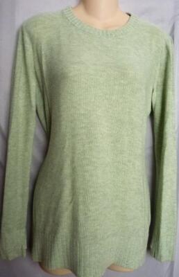 LULULEMON SINCERELY YOURS LIGHT GREEN SPLIT BACK CASHLU SWEATER M