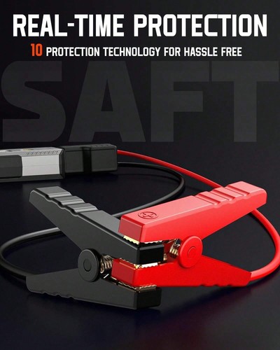 Car Jump Starter Portable, 2000A Peak Car Battery Jump Starter For Up To 8L Gas - Picture 4 of 6