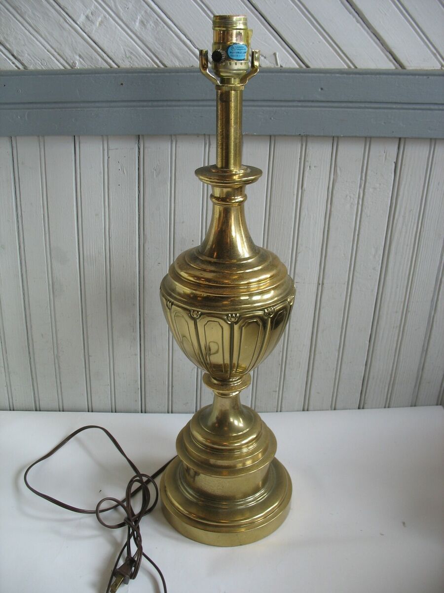 Vintage Stiffel Lighting Brass Large Table Lamp Heavy 22 1/2 Vintage Stiffel Lighting Brass Large Table Lamp Heavy 22 1/2
