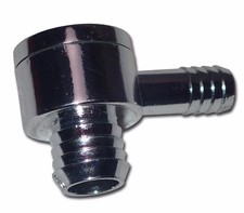 Chrome Brake Booster Check Valve For Aftermarket Street Rod Booster