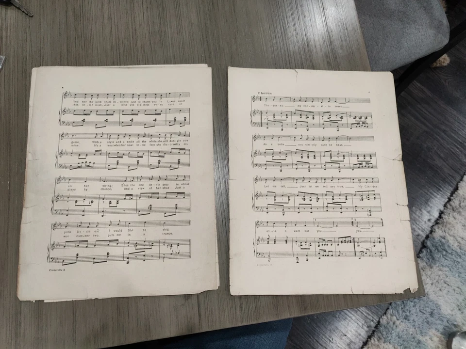 1906 Sheet Music CINDERELLA by W.C. Powell & Jas O'Dea - Image 3 of 4