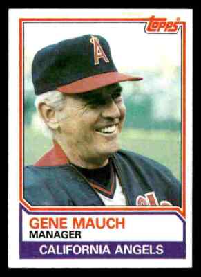 1983 Topps Gene Mauch #276 - California Angels