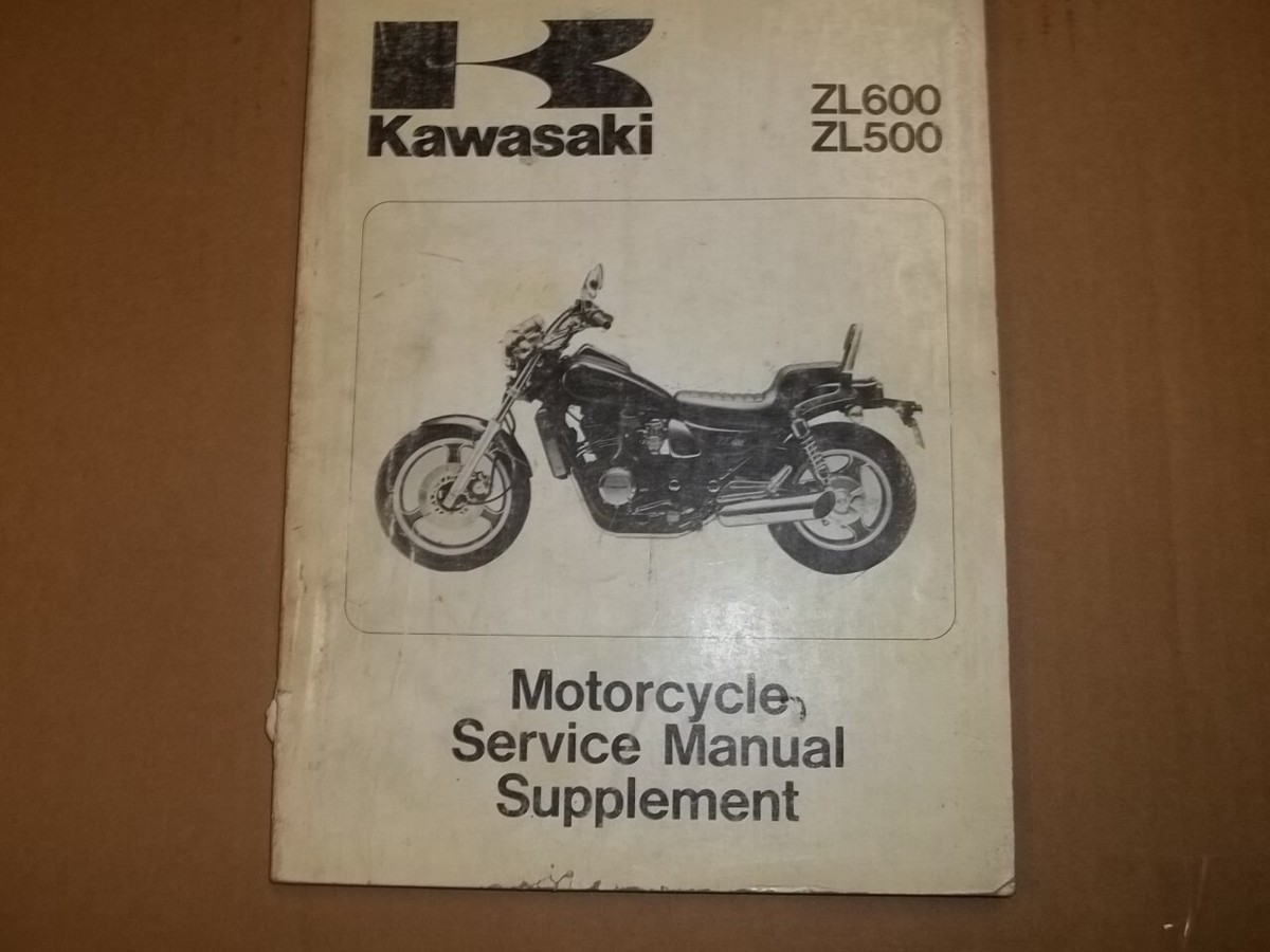 るんび 1986 KAWASAKI ZL600/ZL500 MOTORCYCLE SUPPLEMENT MANUAL99924-1073
