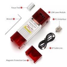 5.5W Laser Module With Air Assist For CNC Router Machine Engraving Cutting