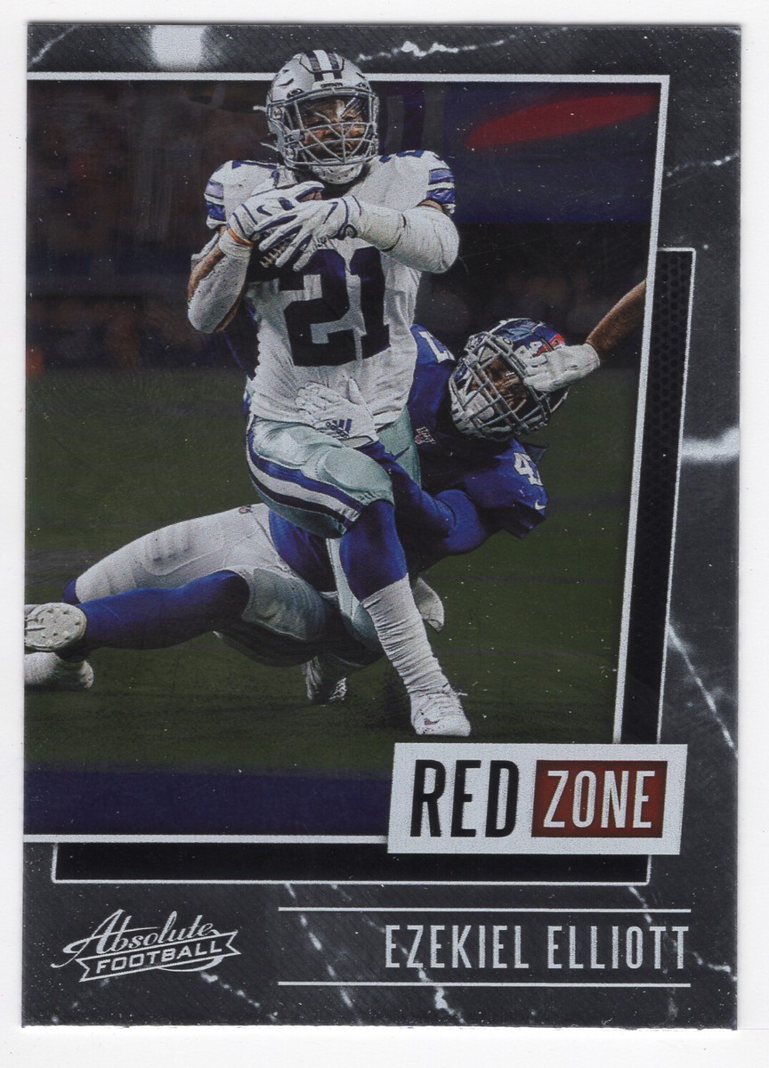 Ezekiel Elliott 2020 Absolute Red Zone Card; Dallas Cowboys | eBay