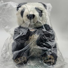 Large German Steiff Manschil 064821 Sitting Panda 35 New With Tags