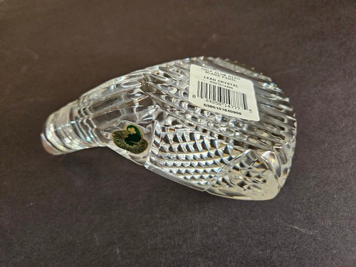 Waterford Crystal Paperweight Golf Club Head Acid Etched Signed Label & Sticker - Picture 8 of 20