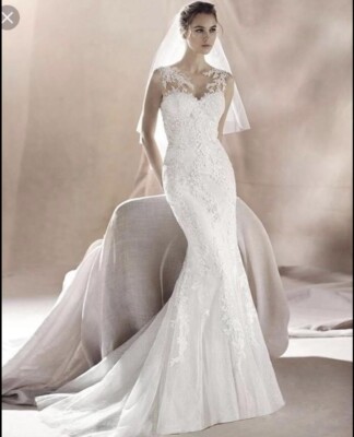 Designer Brautkleid, Größe 8 - The White One 
