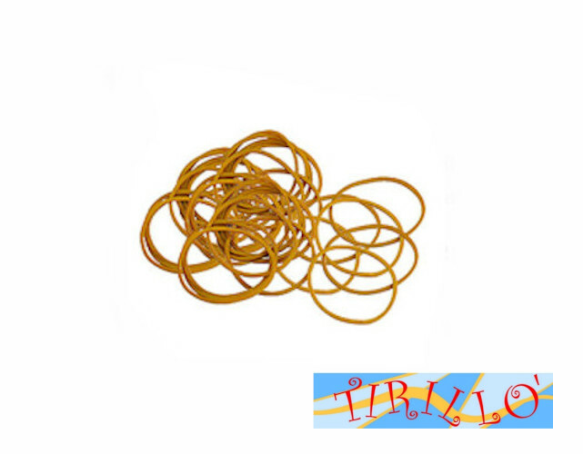 SCUOLA UFFICIO ACCESSORI - Elastici gialli per scuola e ufficio 5 cm - 300 g