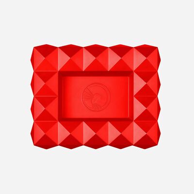 Colibri Quasar roter Zigarrenaschenbecher aus Metall - 6 Ablagen - 3D Design