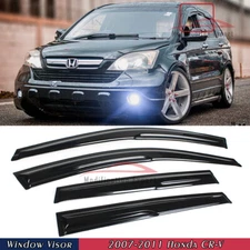 For 2007-2011 Honda CR-V CRV JDM Mugen Style Window Visors Rain Guards Deflector