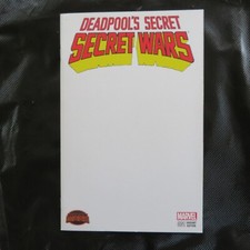 Deadpool's Secret Secret Wars 1 (2015) Blank Variant Edition Marvel OT