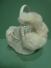 Vintage Fact Games & Gifts Plush Bunny Rabbit Easter Basket  White / Pink — photo 4