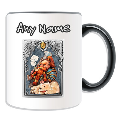 Personalisiertes Geschenk Zwergjäger Becher Geldbox Cup World Warcraft WOW Pet Alliance