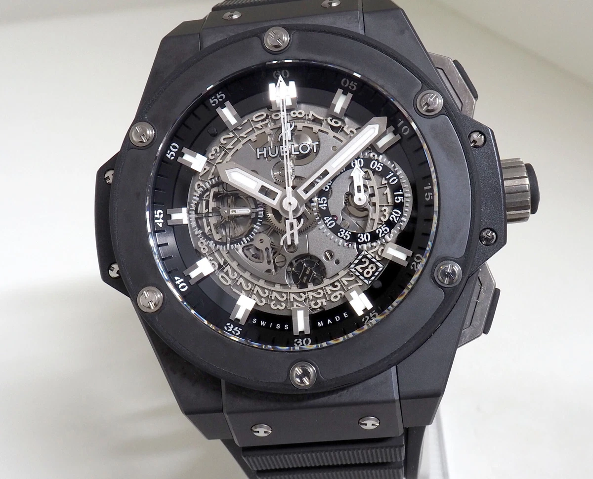 Hublot king power black best sale magic
