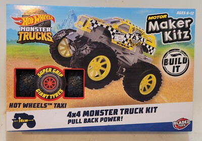 Hot Wheels Maker Kitz 4x4 Monster Truck Hot Wheels Taxi Brandneu in Box