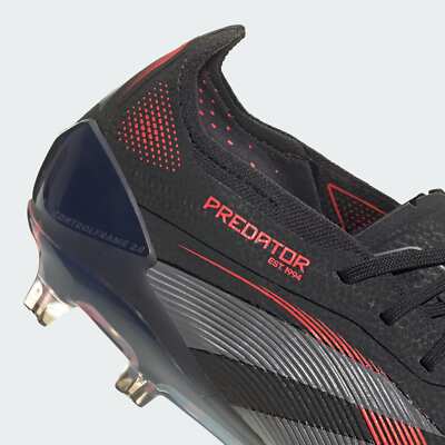 ID3878 adidas Predator Elite FG Core Black Grey Four Lucid