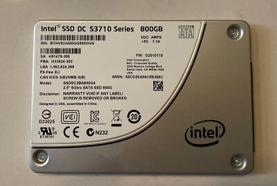 Intel 400GB DC SSD Series S3710 MLC SATA 2.5" SSDSC2BA400G4R 07C7FK - Foto 7