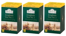 Pack of 3 - Ahmad English Tea No 1 Black Tea 20ct - 60 tea bags total