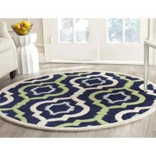 Ensemble rond touffeté à la main contemporain d'intérieur tapis tapis salon c...