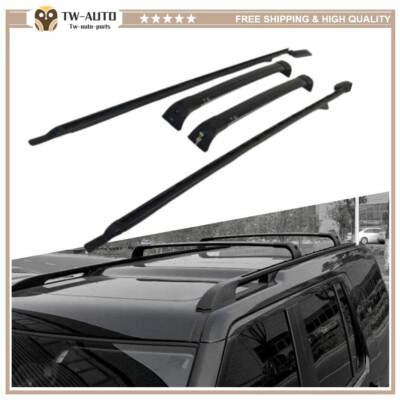 4Pcs Roof Rack Rail Cross Bar Fit for Land Rover Discovery 3 4 LR3 LR4 2004-2016