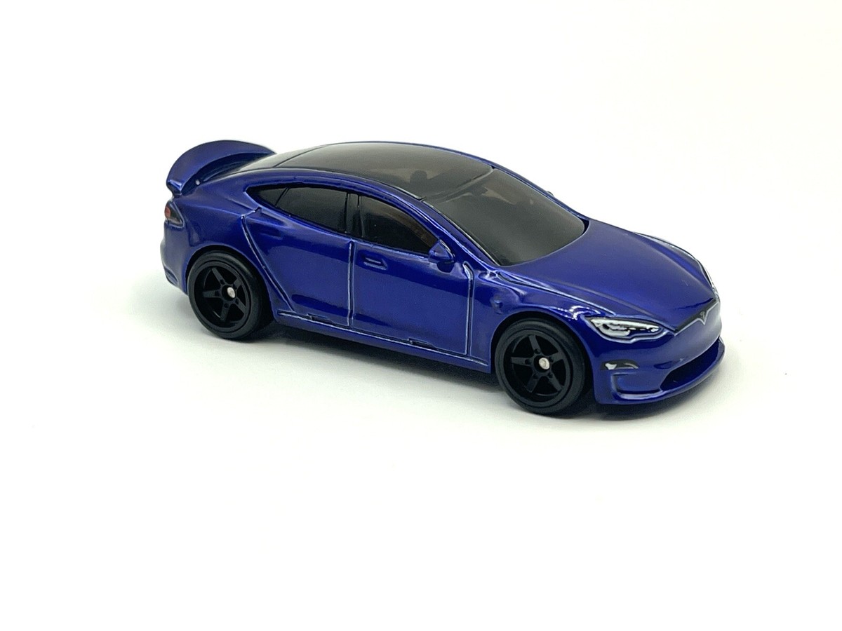 ホットウィール テスラ モデルS スーパートレジャーハント 2024 Hot Wheels Tesla Model S Plaid (blue) #238 SUPER CUSTOM