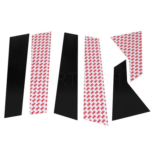 Piano Black Door Trim For 16-20 Honda Civic 10th 6PCS Pillar Posts Glossy Cover - Picture 13 of 13