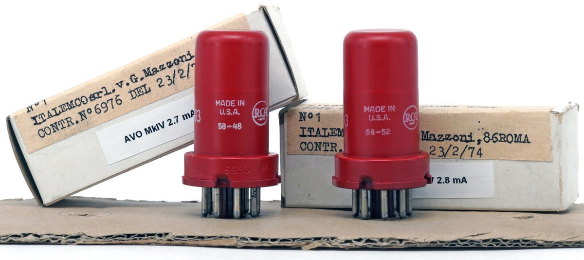 MATCHED PAIR 5693/6SJ7 RCA NOS Tube Röhre Valve 진공관
