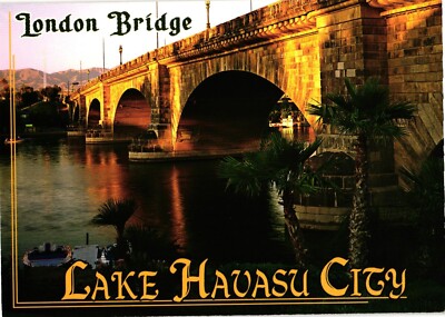 Vintage London Bridge Lake Havasu City Postcard England Arizona