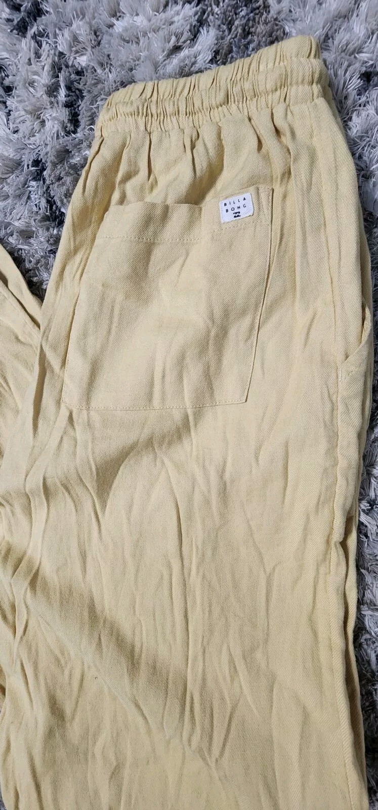Billabong Beachy Keen Pantalone Donna Piccolo Giallo Relax Vita Alta Coulisse