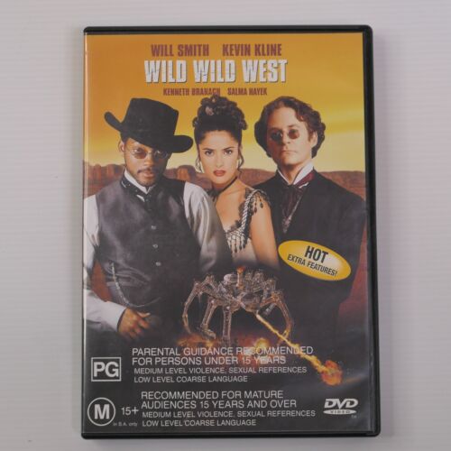Wild Wild West  (R4 DVD, 1999) ACTION COMEDY Will Smith Salma Hayek Ted Levine - Picture 1 of 4