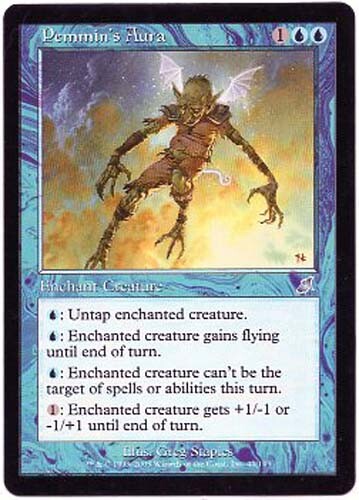 PEMMIN'S AURA X1 SCOURGE MAGIC MTG  LIGHT PLAY (LP)  2003