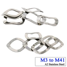 M3 - M41 Wave Washers Corrugated Wavey Crinkle Spring Washers A2 Stainless Steel