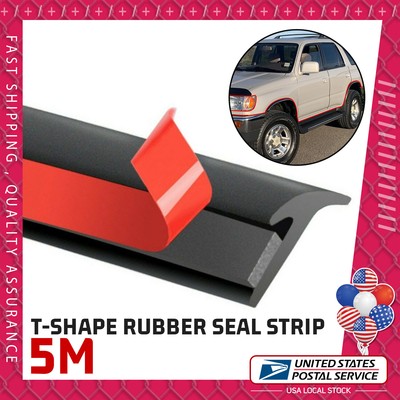 16.5ft T-Shape Rubber Car Seal Weather Strip – Door Edge Moulding For Dodge – Black