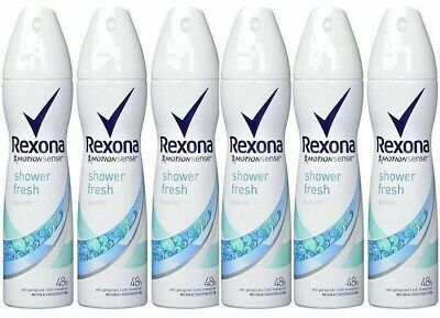 6 x Rexona Women Tropical Alcohol Free 48h Deodorant Spray 200ml (6x 6.76  oz)