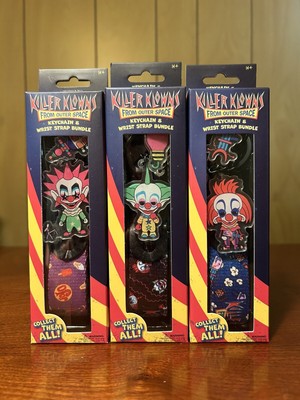 Killer Klowns Keychain + Wrist Strap Bundle 3 Pack