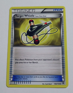 Target Whistle 106/119 XY: Phantom Forces | Pokemon Card - Ships Same Day!