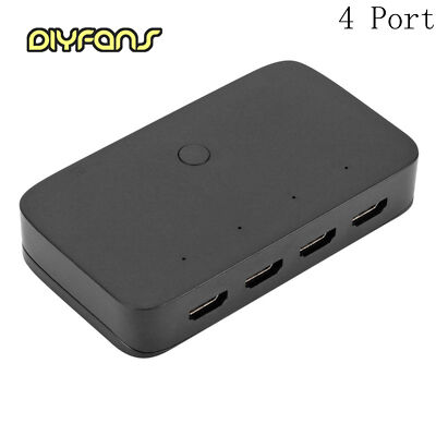 USB HDMI KVM Switcher Splitter-Schaltkasten Für PC-Sharing-Tastatur-Mausdrucker