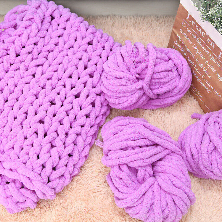 Storage Bag Chenille Chunky Wool Yarn, 250g Super Soft Coarse Wool Knitting  Blanket DIY Craft Hand Knitting : : Home & Kitchen