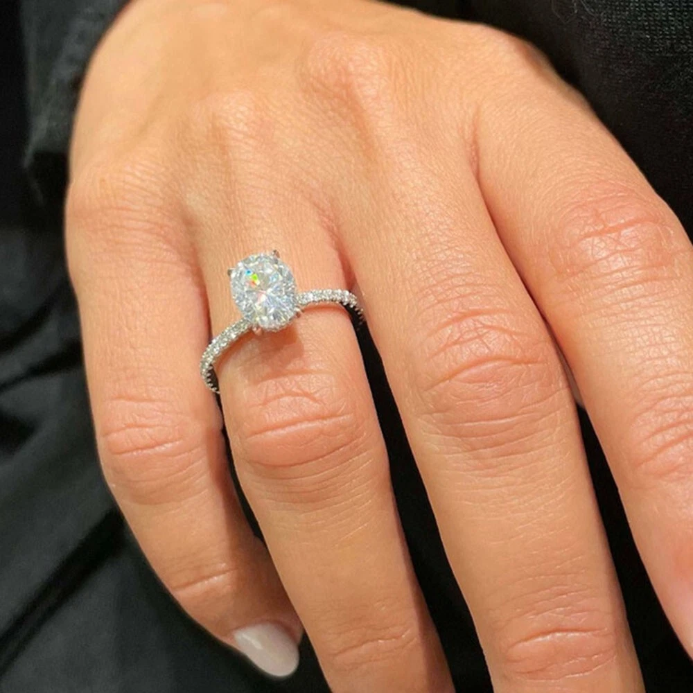 14 karat white gold 2024 ring with 1 carat diamond