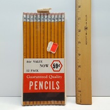USA Made Vintage RELIANCE Pencil Co No.2 HB CONTROL 1538 WOOD PENCILS 12 Pack