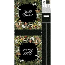 Northcott - Wild Harvest - 17.75" Canvas Tote Bag Panel - Black