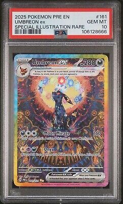 PSA 10 Gem Mint🔥🔥Umbreon ex Prismatic Evolutions 161/131 PSA 10 Gem Mint🔥🔥Umbreon ex Prismatic Evolutions 161/131