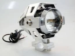 125W LED MOTORCYCLE SUPERBIKER DERBI STUNT TUBE MOUNT FORK HEADLIGHT LIGHT - Image 2 of 4