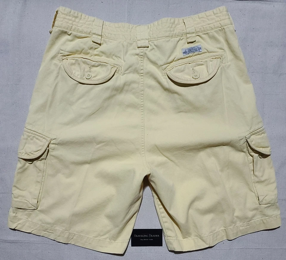 Pantalones Cortos de Carga Heritage Consensus Para Hombre Calce Relajado Clásicos Amarillos Talla 38, De Colección Foto 4 de 4