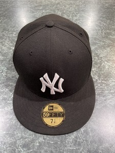 New Era NY Yankees Black Fitted Hat 59 Fifty MLB Genuine Merchandise Size 7  7/8 | eBay