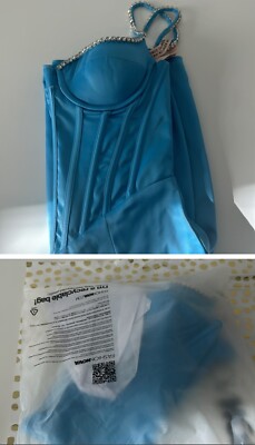 Woman Mini Dress Oh Polly Blue Dress | eBay